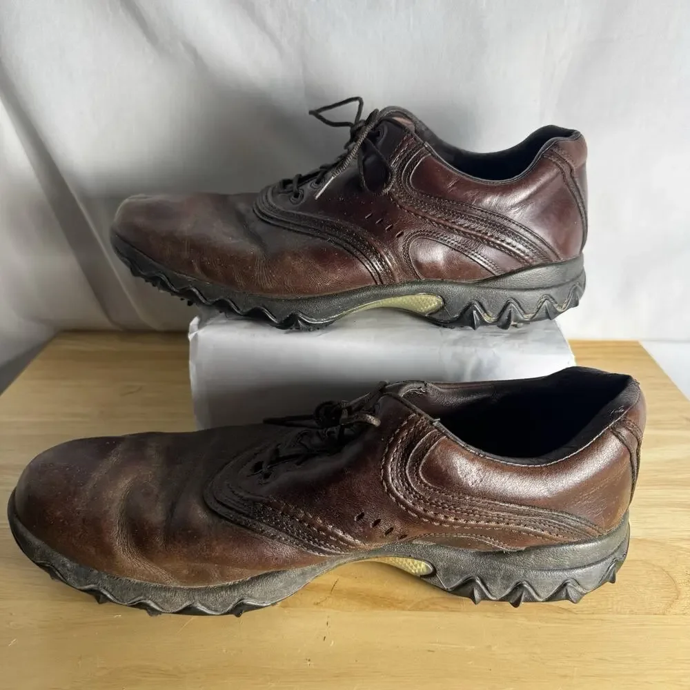 FootJoy Contour Series Men's Golf Shoes Brown Leather Size 11.5 W, US 54049